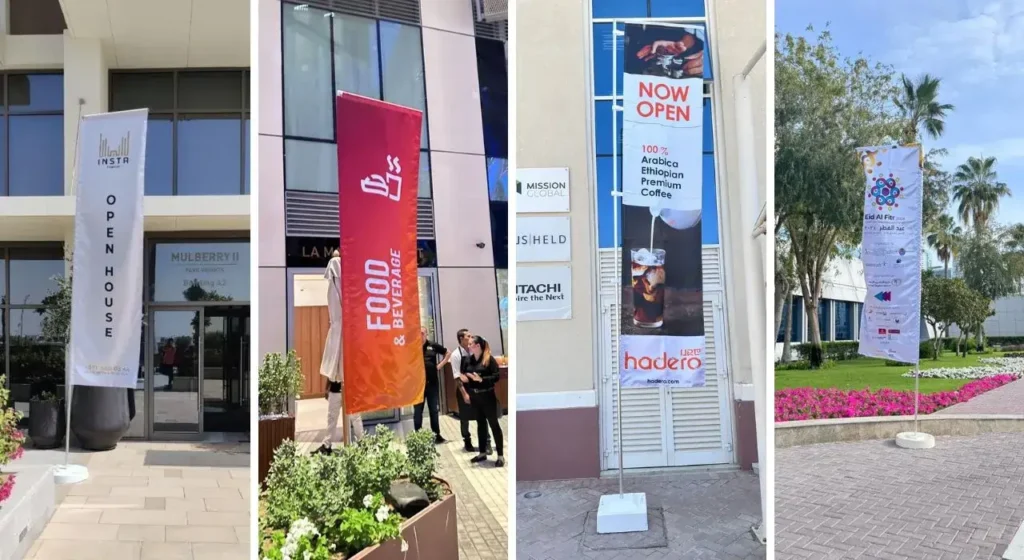 L-Shape Flags printing in Dubai