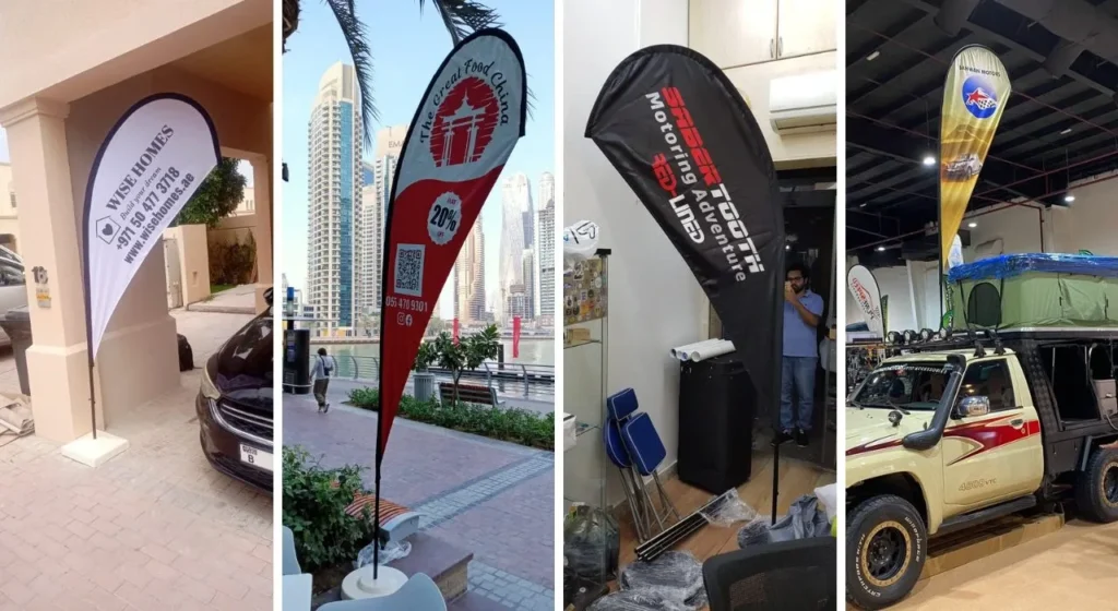 Teardrop Flag Printing in Dubai