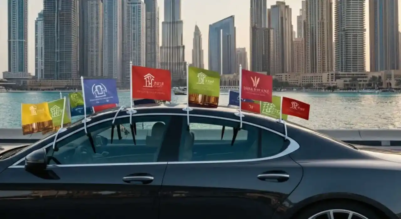 Car Flags Printing in Dubai