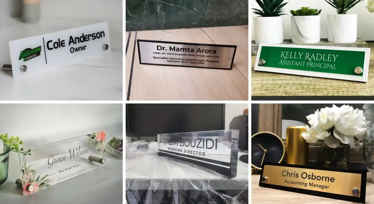 Desk Name Plate Making Dubai