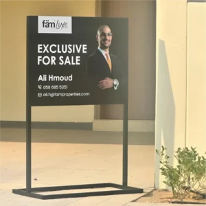 Custom Design and Material Options for Real Estate Stands in Dubai