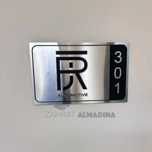 Custom Metal Name Plates Installation in Dubai
