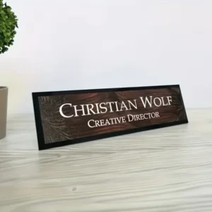 Wooden Desk Name Plates in Dubai