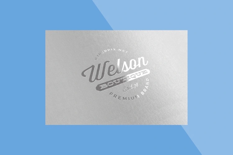 silver foiling busines cards printing