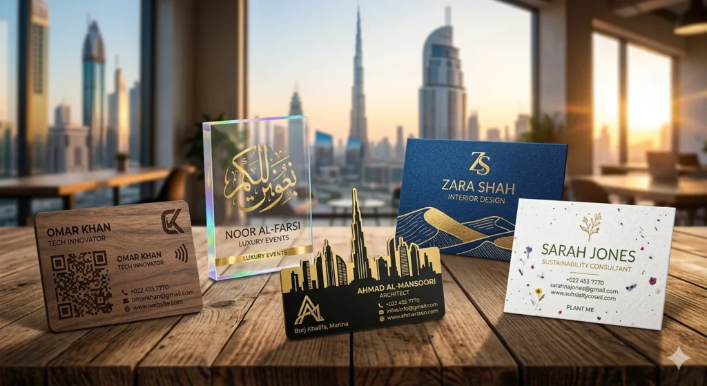 business card printing Dubai for premium corporate branding
