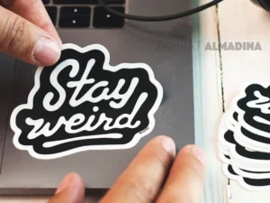 custom shaped stickers printing dubai for branding