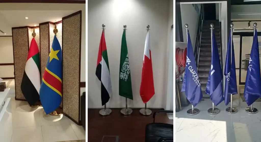 UAE National Day flag printing in Dubai showing custom printed national flags