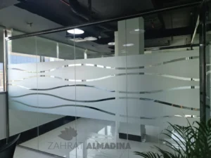 frosted glass sticker printing dubai office partitions