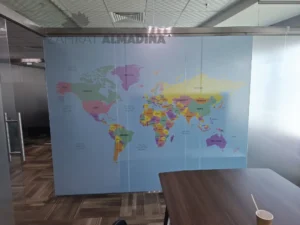 one way vision window sticker printing in dubai