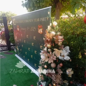 200x300cm roll up banner printing dubai broad base corporate event