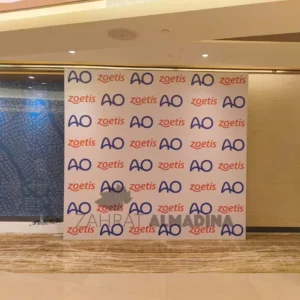 300x300cm Wooden Backdrop installation Dubai