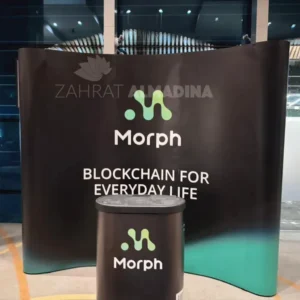 3x3 Hard Case Curved pop up banner printing in Dubai