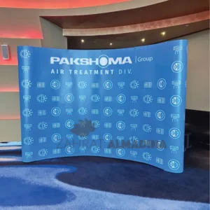 Curved pop up banner stand printing in Dubai - Marina, JLT, Business Bay, JBR, Down Town, Silicon Oasis