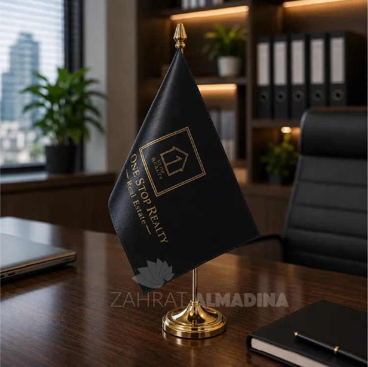 Golden Table Flag Printing Dubai and Abu Dhabi, UAE