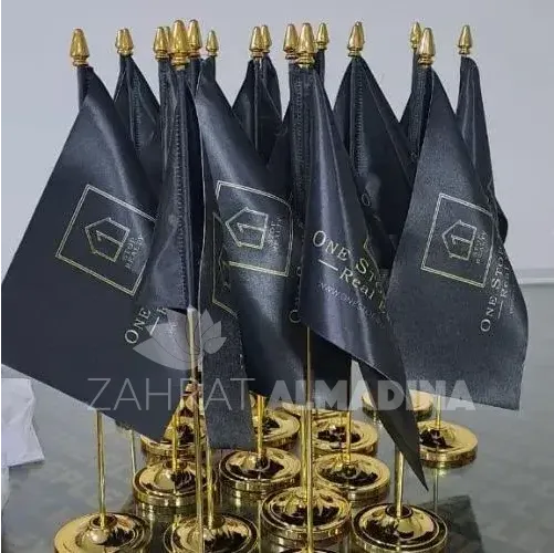 Golden Table Flags Printing