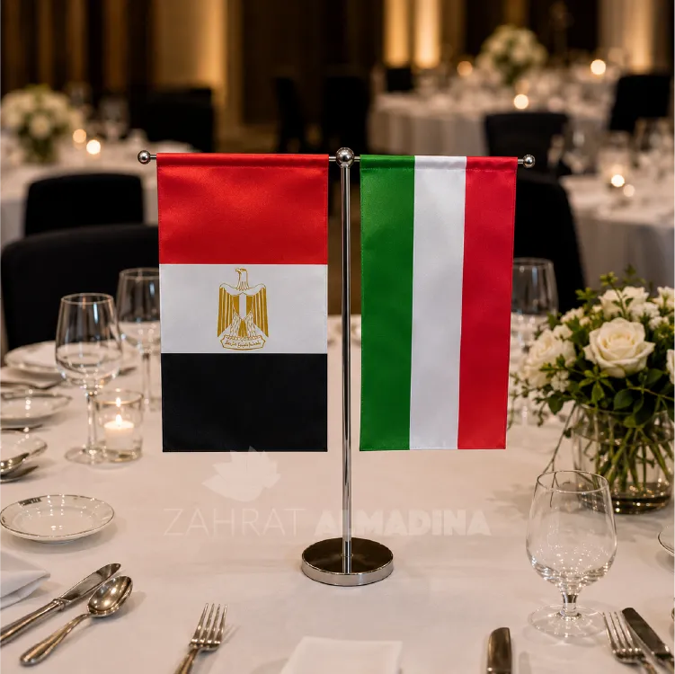 T-Shape Table Flags Printing Dubai and Abu Dhabi, UAE