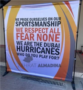 Telescopic Banners with Backdrop Stands in Dubai - Marina, JLT, Business Bay, JBR, Down Town, Silicon Oasis