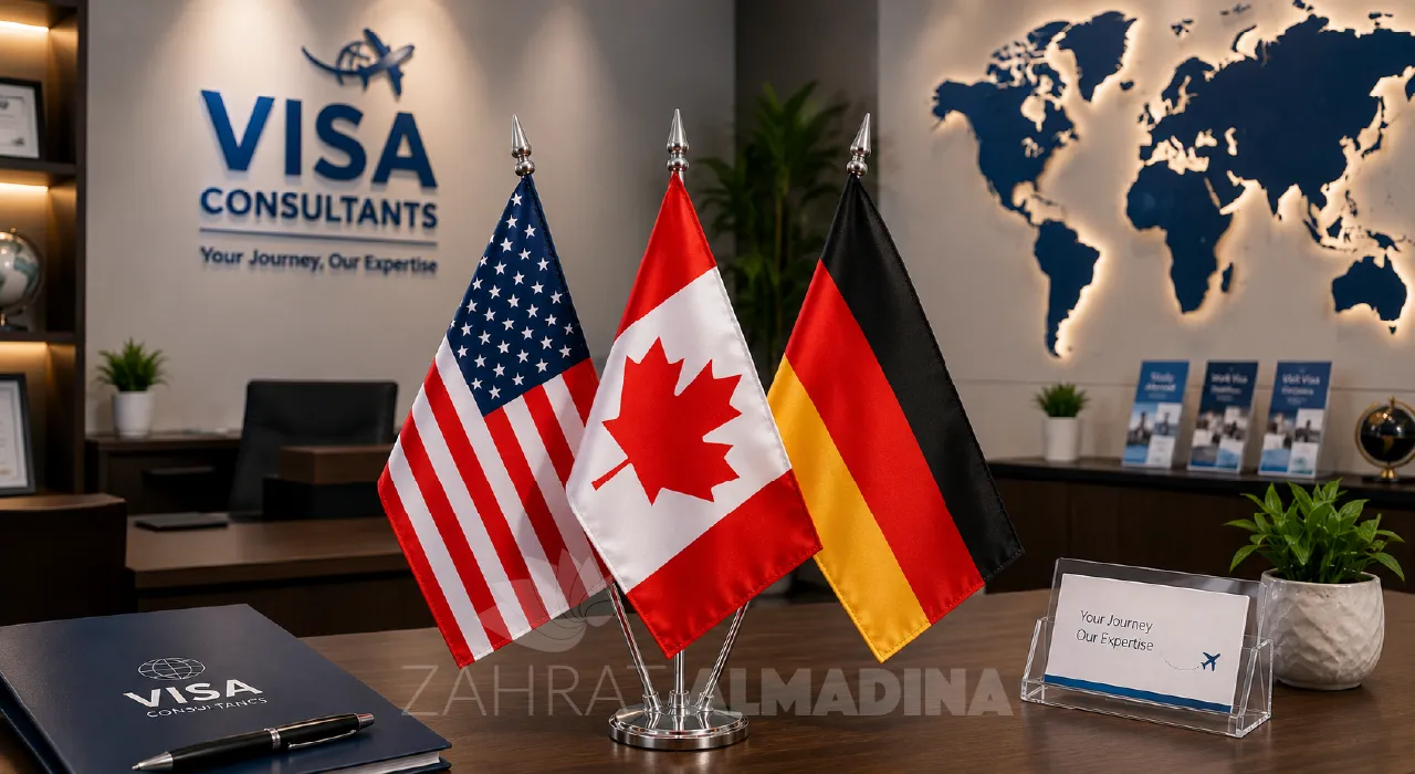 Three-Pole Table Flag Printing Dubai and Abu Dhabi, UAE