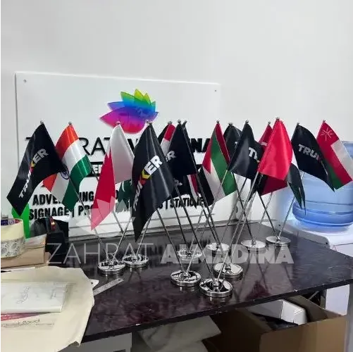 V-shape Table Flags Printing