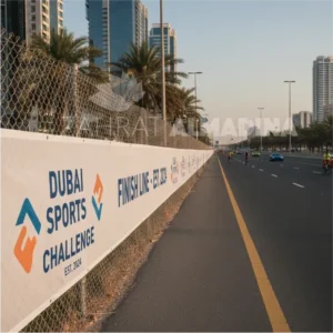 banner installation fences walls outdoor dubai professional