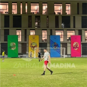 hanging banner printing dubai indoor mall school auditorium
