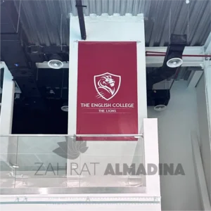 hanging banner printing dubai wit installation