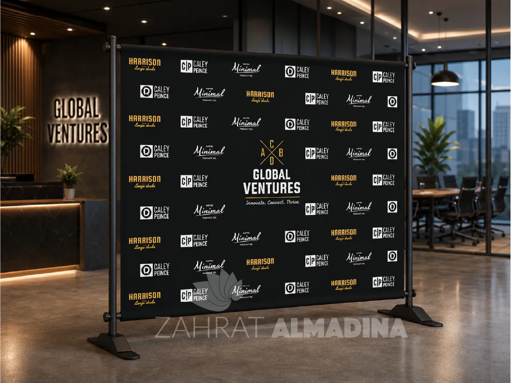 step and repeat backdrop dubai fabric pvc press wall