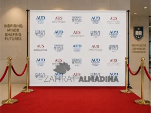 step and repeat press wall media wall photo backdrop dubai
