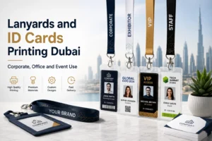 Custom lanyards and ID cards printing in Dubai for corporate offices and events