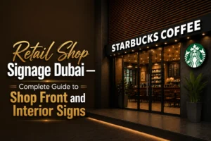 Retail Shop Signage Dubai — Complete Guide to Shop Front and Interior Signs