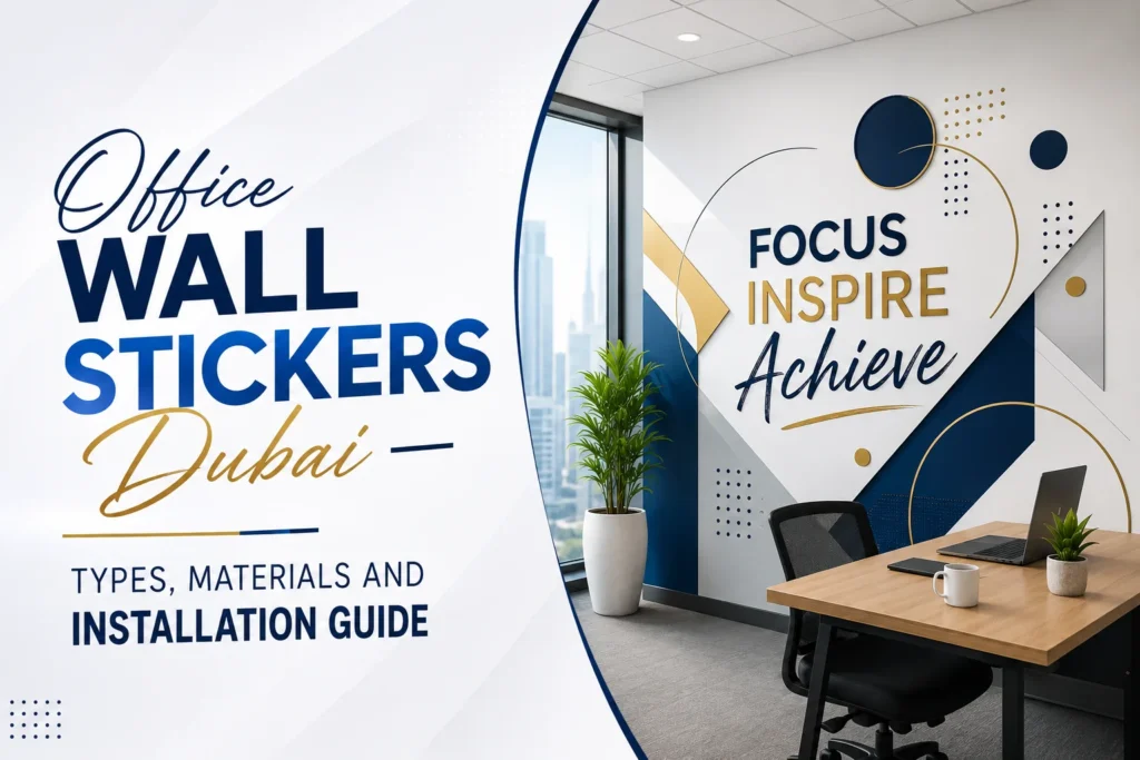Office Wall Stickers Dubai — Types, Materials and Installation Guide