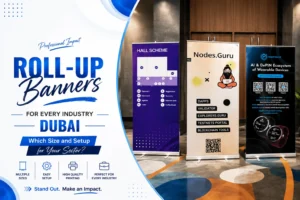 Roll-Up Banners for Every Industry Dubai — Which Size and Setup for Your Sector