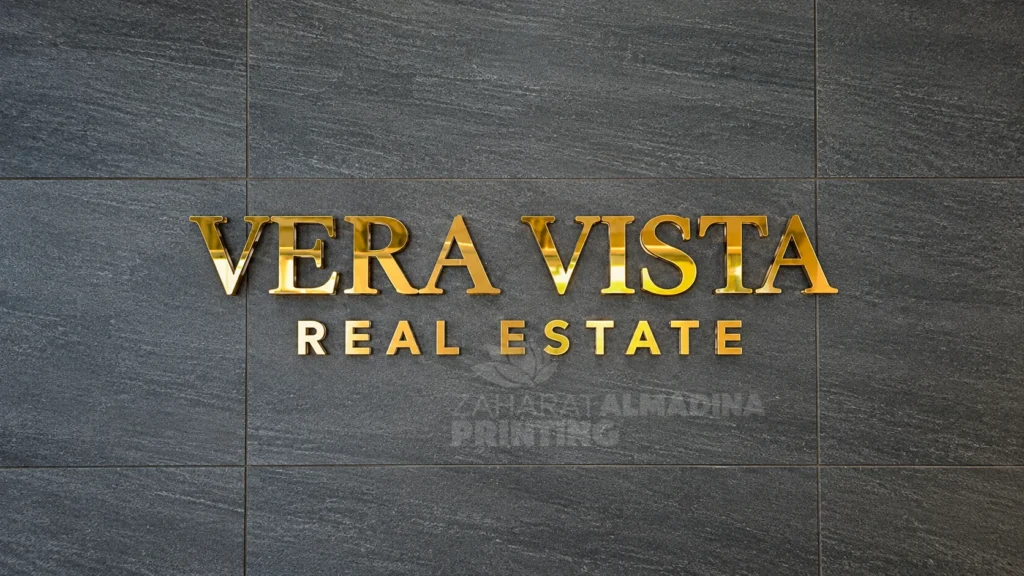 Polished Gold Real Estate Signage