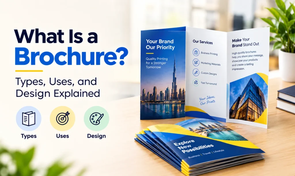 Brochure printing services in Dubai for business promotions